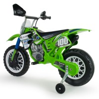 Moto Cross Kawasaki trasera
